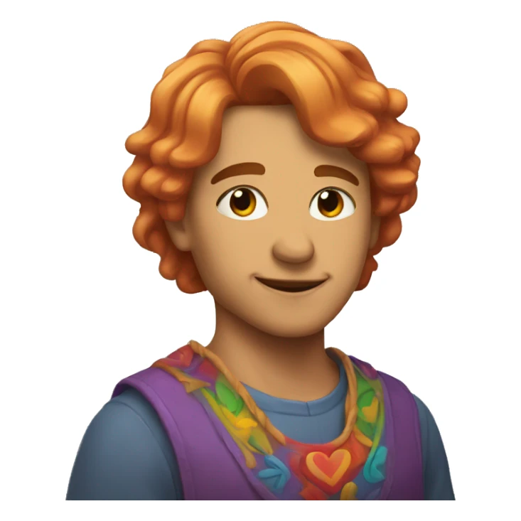 Corazón de colores sticker