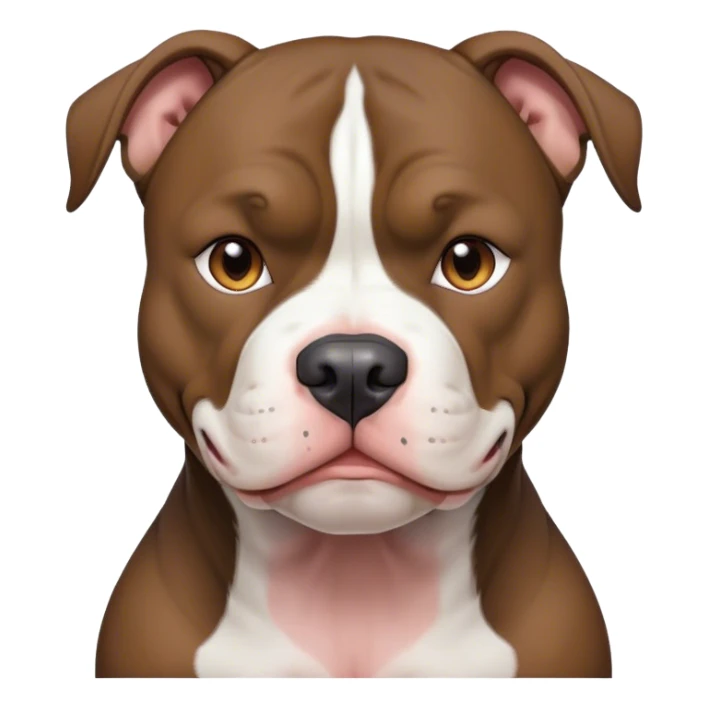 Black and white  pitbull sticker