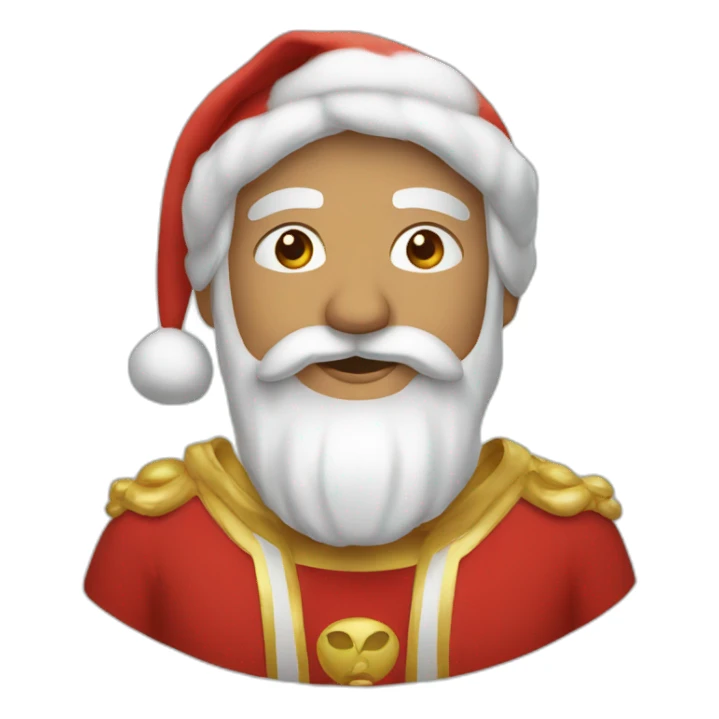 Buda disfrazado de papá noel sticker