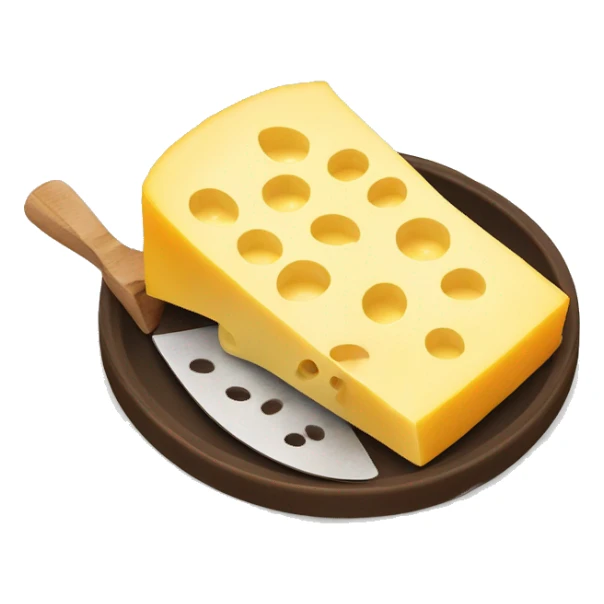 caquelon raclette with cheese sticker