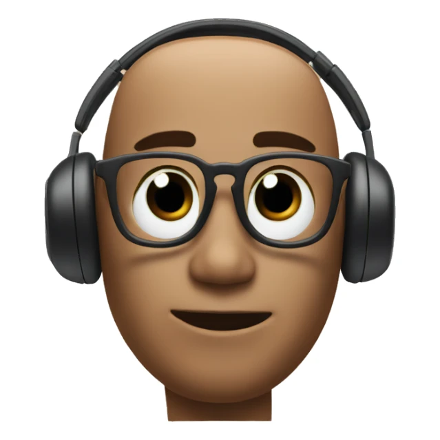 An AirPod in a head sticker