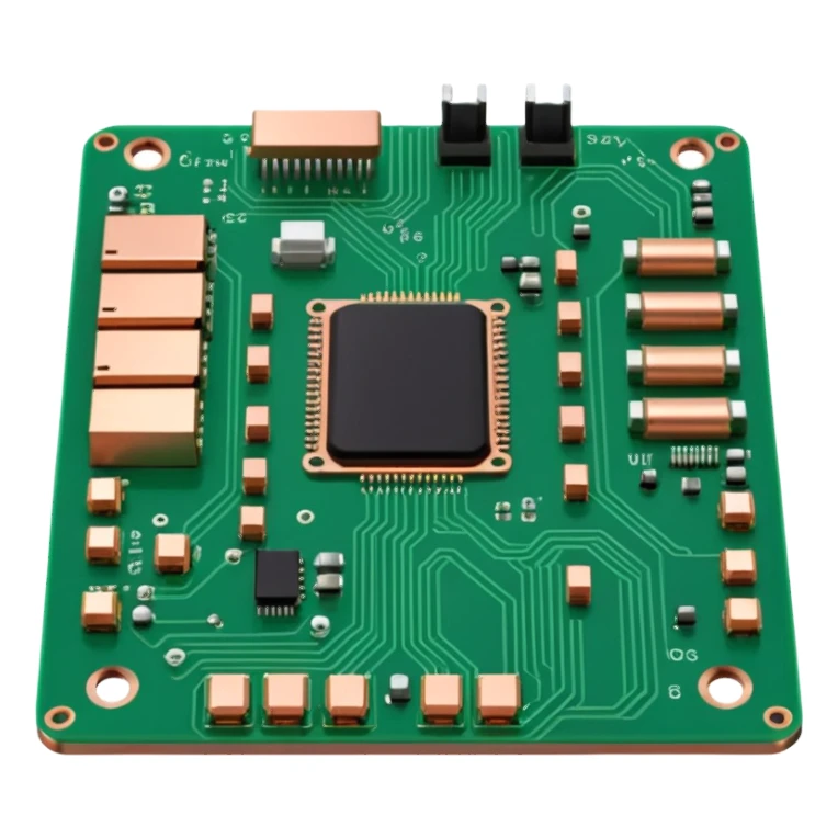 motherboard 3D oblique view sticker