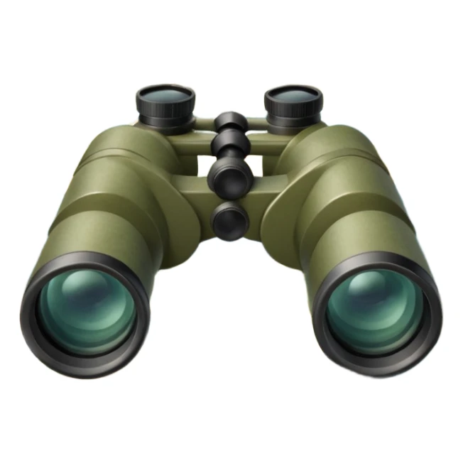military map with binoculars sticker