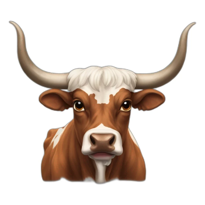BRINDLE  BULL LONGHORNS EXTRA WIDE HORNS  sticker