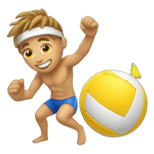 Beach volley sticker