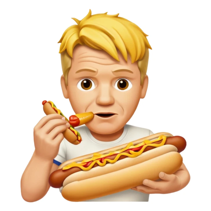 gordon ramsay eat hotdog sticker