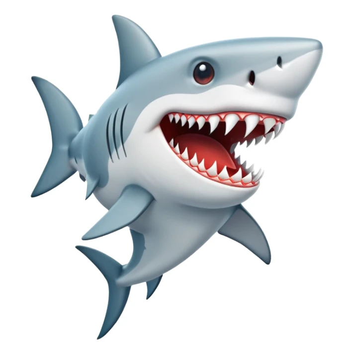 A shark siren  sticker
