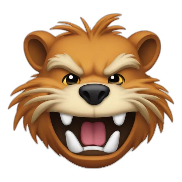 angry beavers logo sticker