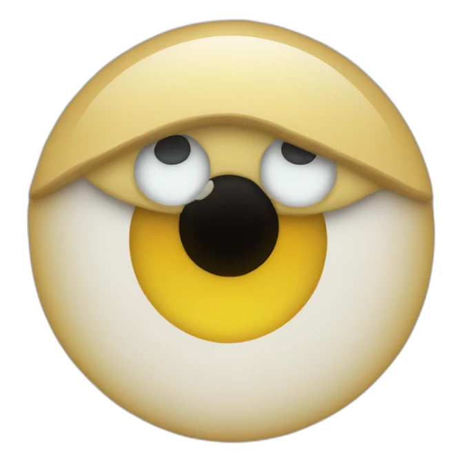 eye roll face sticker