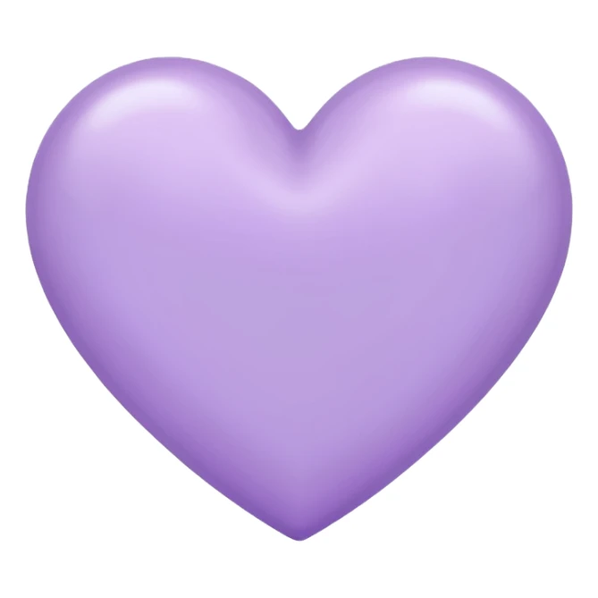 Pastel Purple Heart sticker