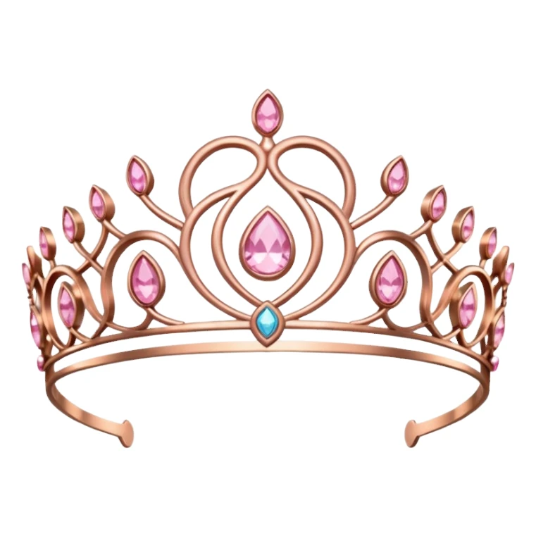 Rose gold diadema sticker