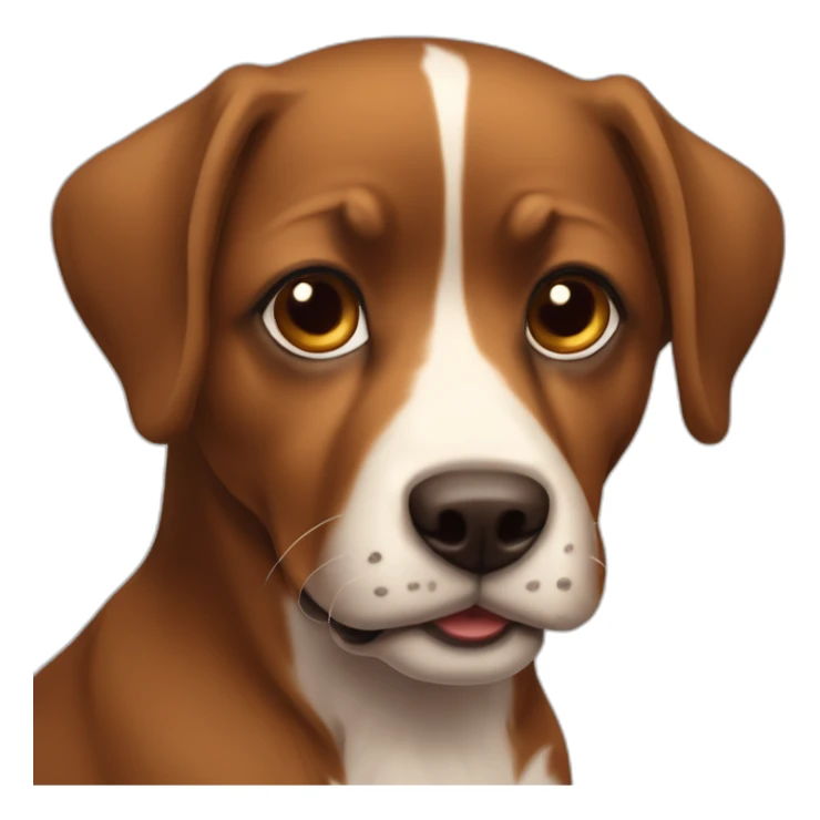 schtizo cachorrro marrom deitado sticker