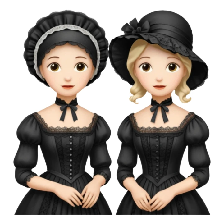 Victorian ladies  sticker