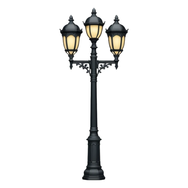 Classic street lamp post sticker