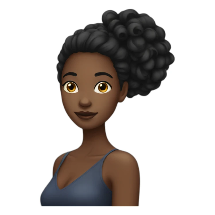 beautiful black girl sticker