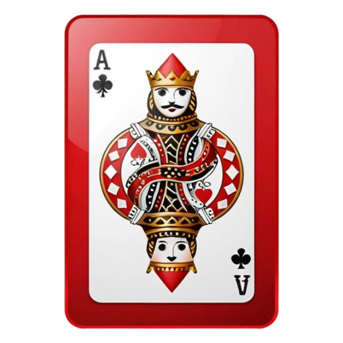poker Jack Card single card  sticker