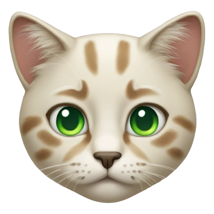 Cat with green eyes  sticker