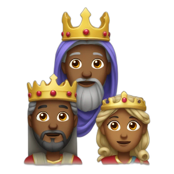 the three kings chritsmas sticker
