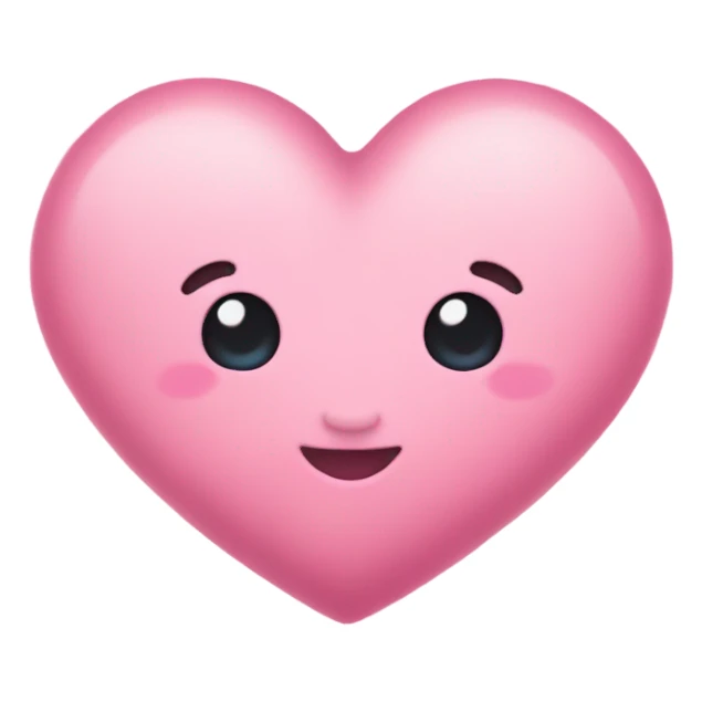 A cute soft pink heart sticker