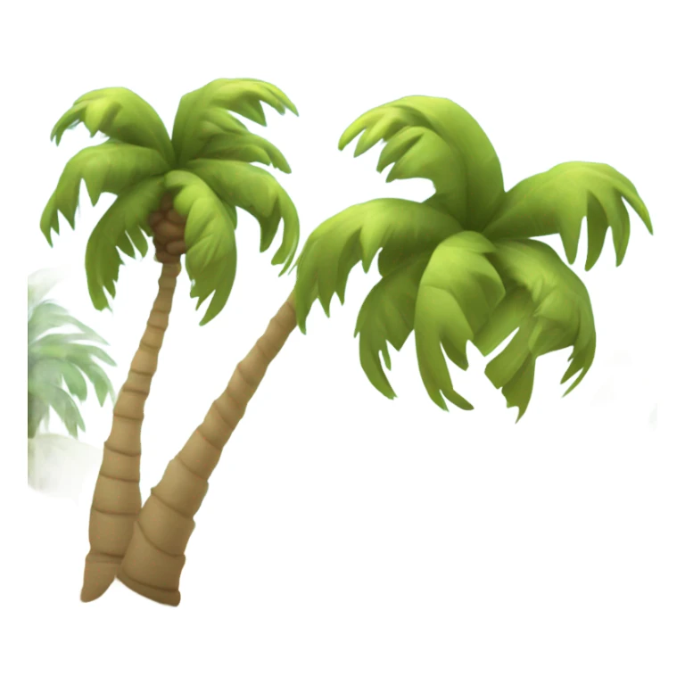 Beach with palm trees sticker