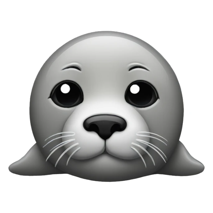 Sad seal sticker