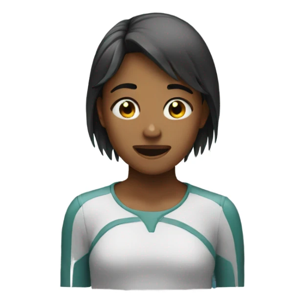 girl crying while smiling sticker