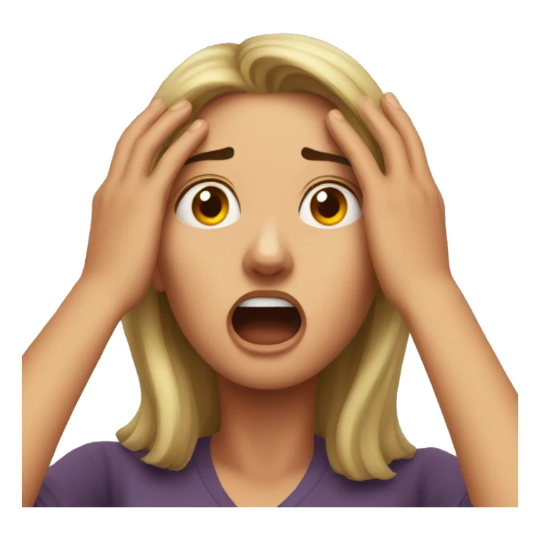 Frightened Woman  sticker