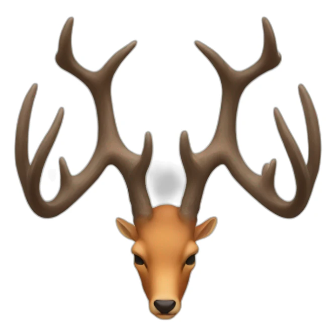deer horns sticker