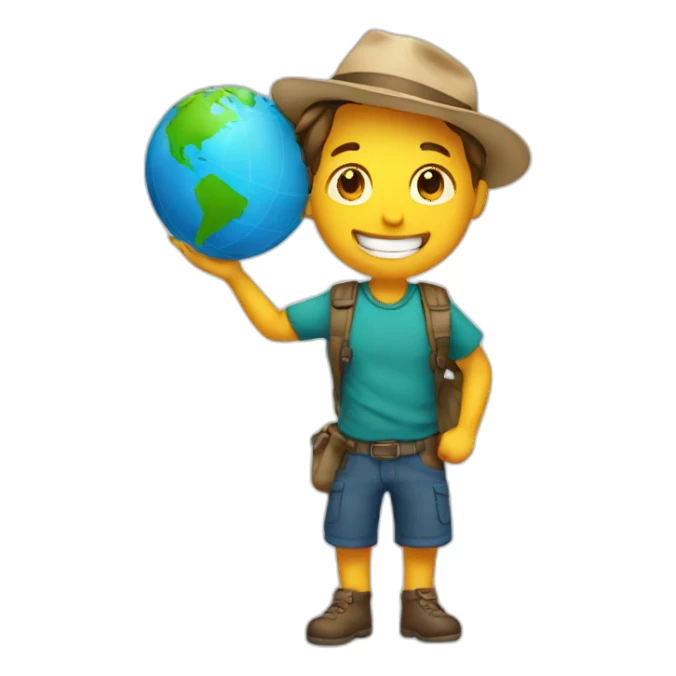 Travel for the world sticker