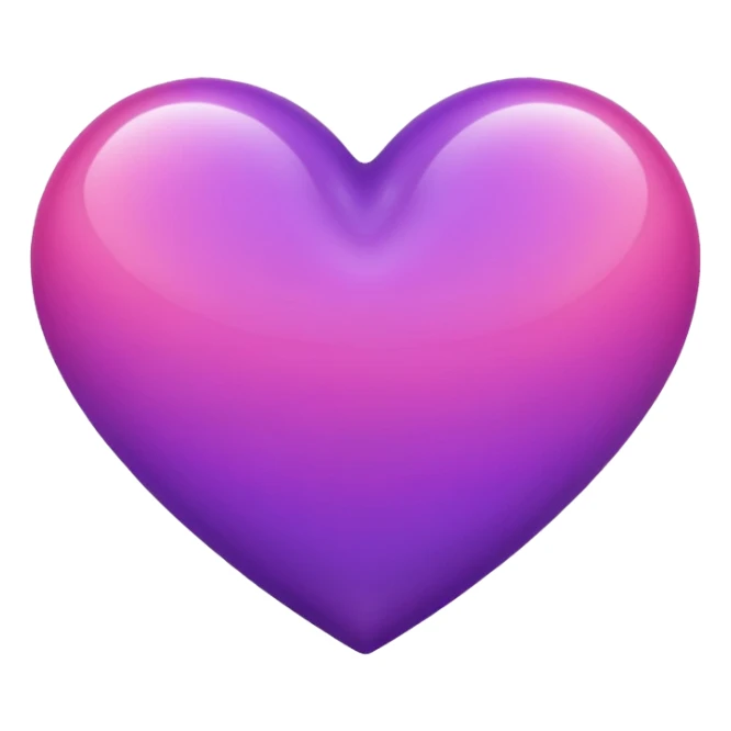 purple pink heart sticker
