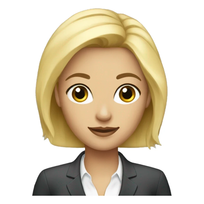 blonde buisness women sticker