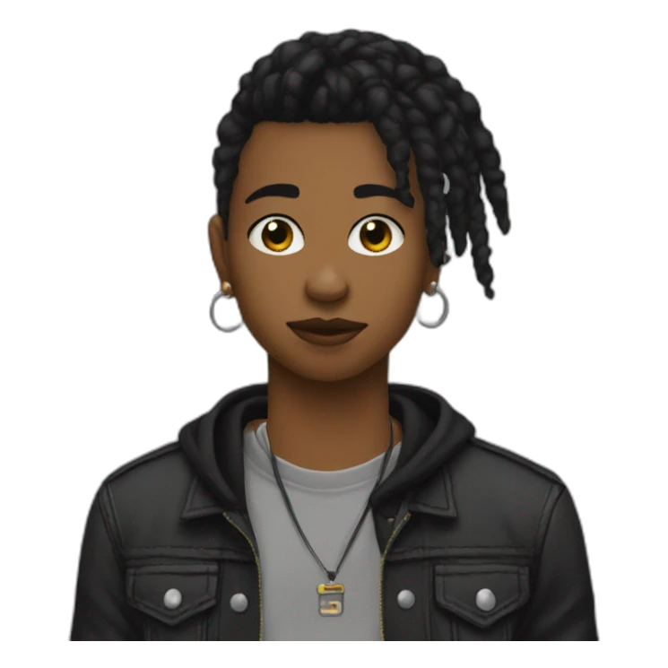 twenty year old black student punk sticker