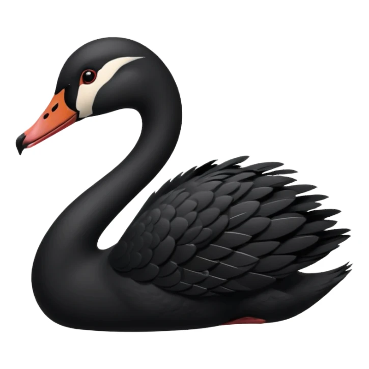 Black swan sticker