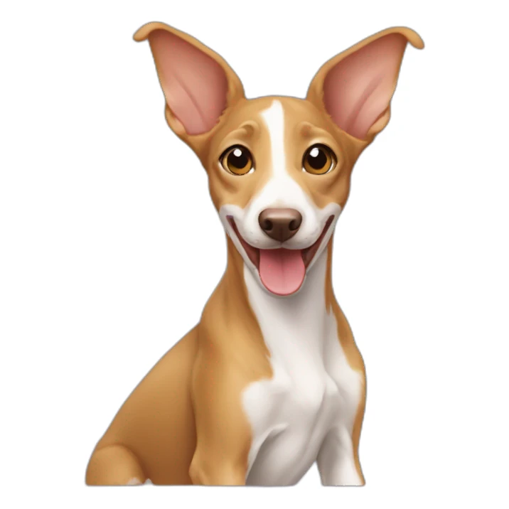 Podenco puppy smiling sticker