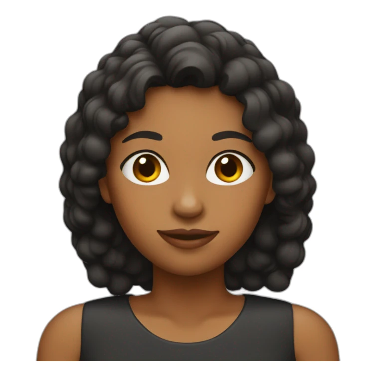 Mujer negra con pelo rojo sticker