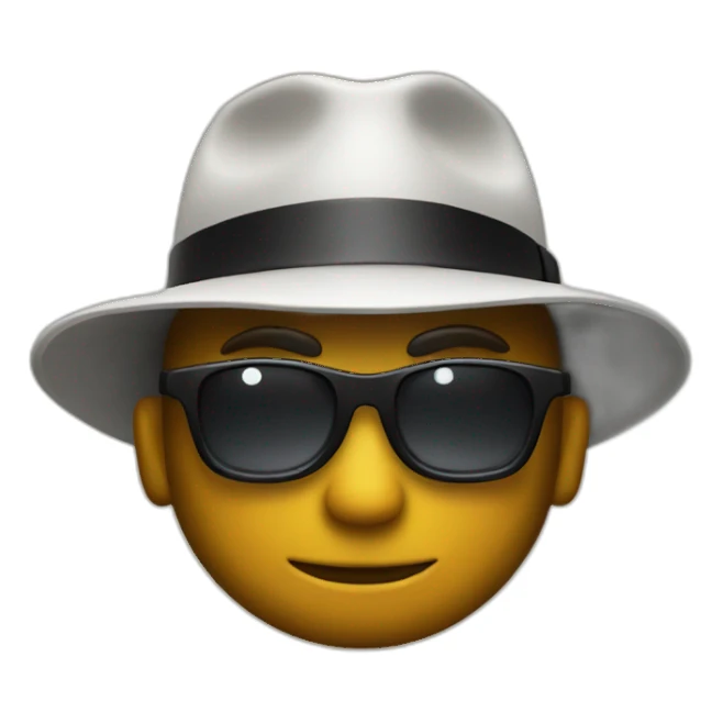 Mafia wearing a hat sticker