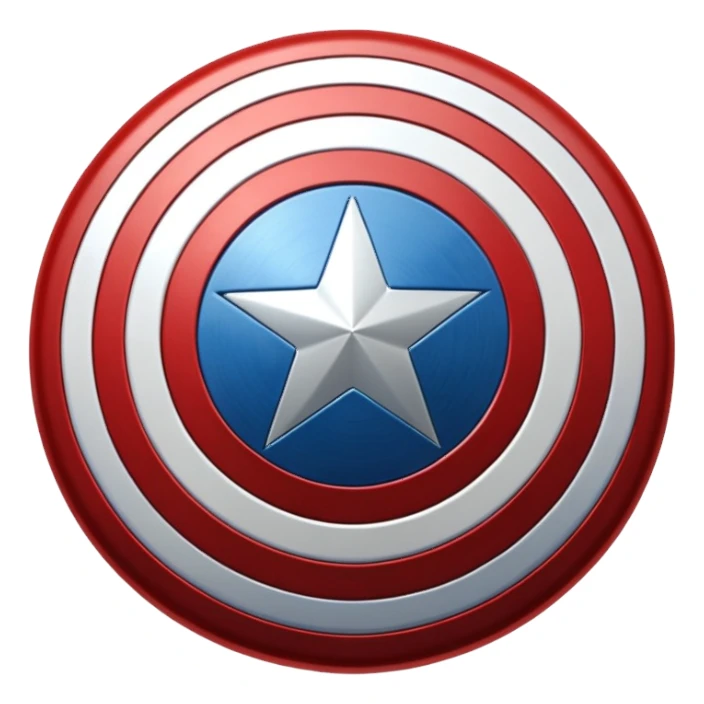 captain america shield emoji 3d sticker