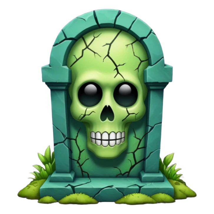 Trippy tombstone  sticker