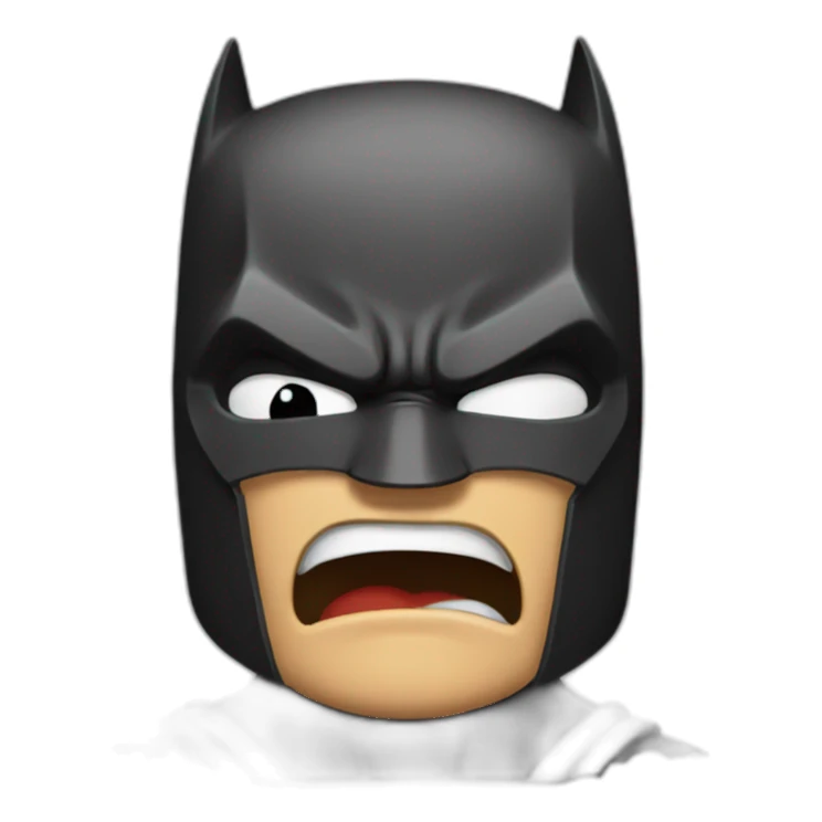 Angry crying Batman sticker