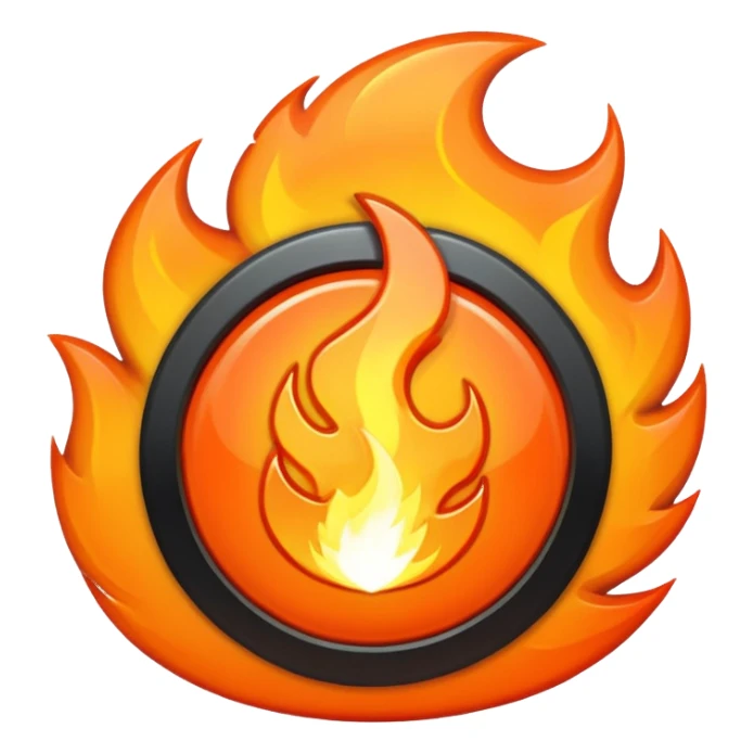 cyberpunk fire sticker