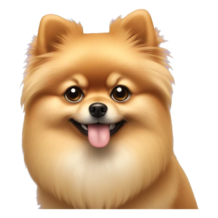 Pomeranian with bow sticker