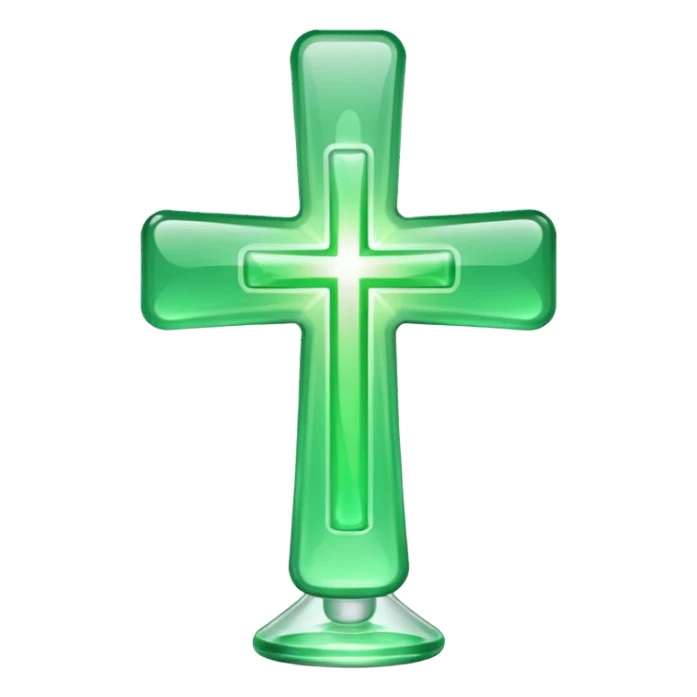 green pharmacy cross sticker