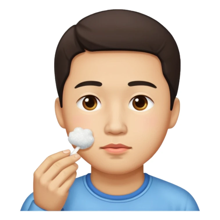 Chinese man sniffing suga  sticker