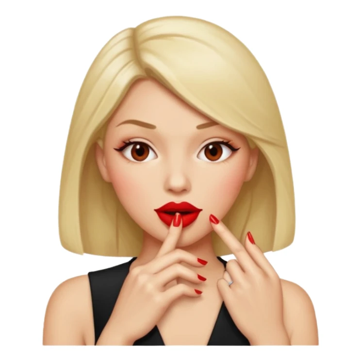 Nail bite sexy seduce  sticker