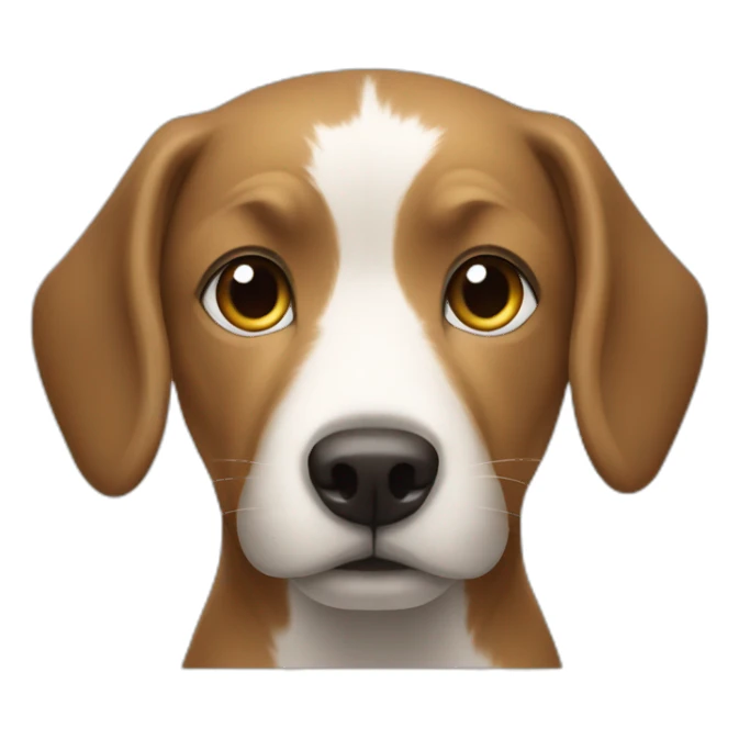 person with apple on hund sticker