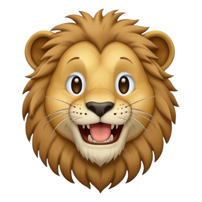 León desnutrido y flaco riéndose  sticker