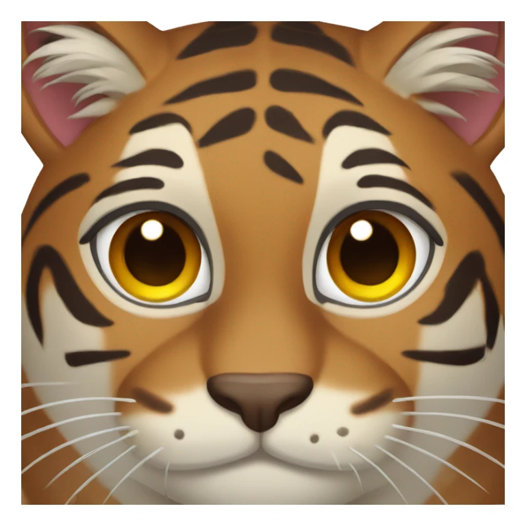 Brown tigre cat sticker