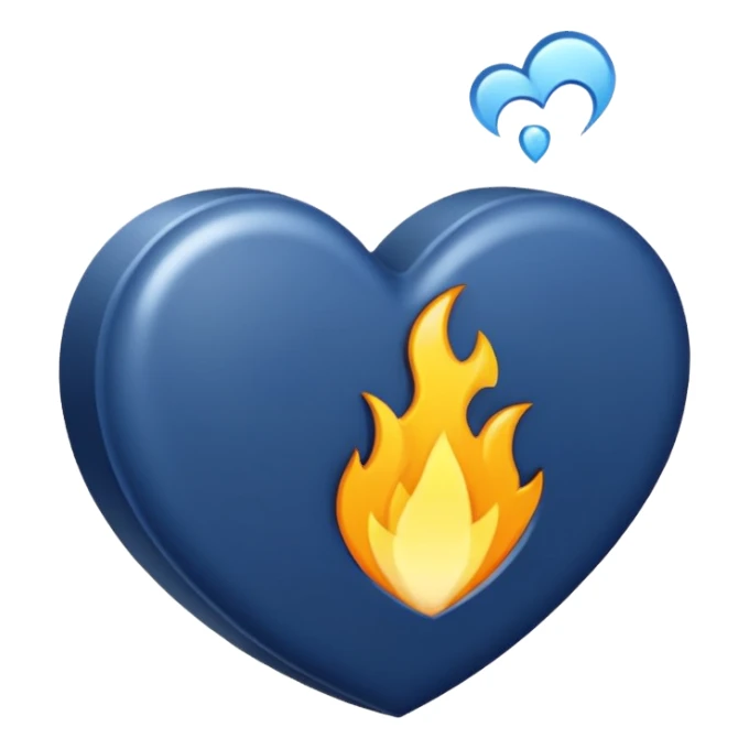 Navy blue hearth sticker
