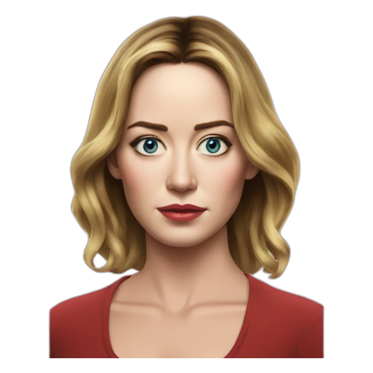 Emily Blunt serious tlim sticker