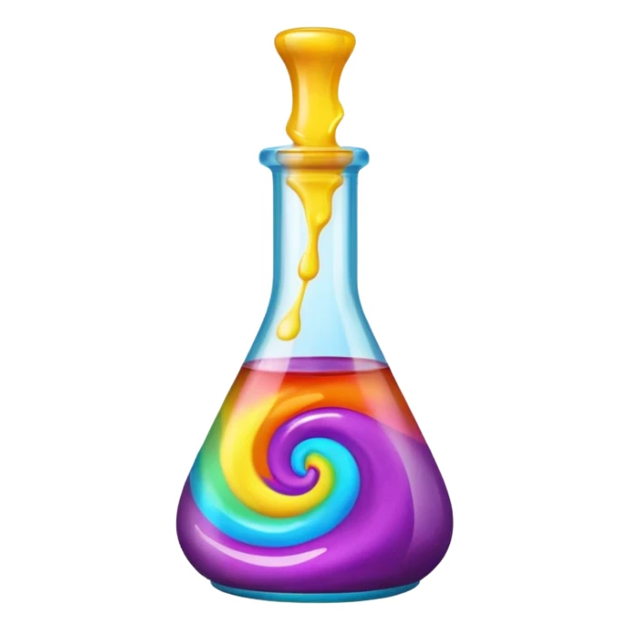 bottle of dye sticker